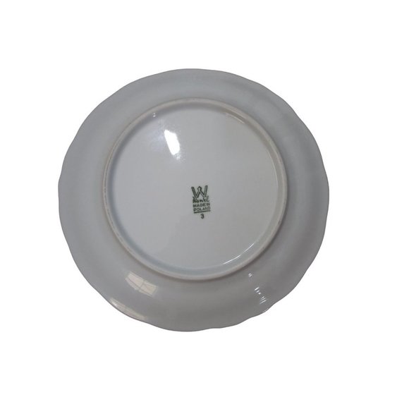 Holly Pattern Vintage Wawel Poland Cake Dessert Bread Butter Plates A Pair EUC - Picture 8 of 10